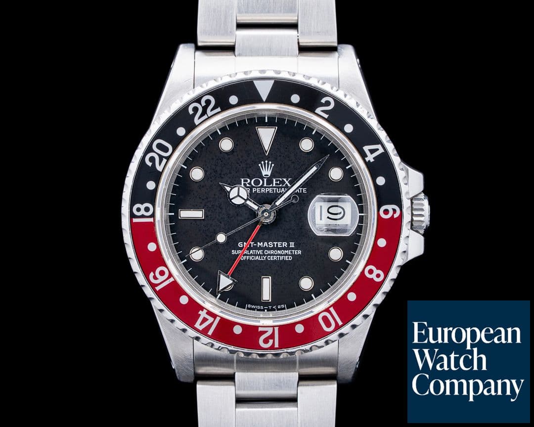 Image of Rolex 16760 GMT Master II "Fat Lady" SS Black Dial FULL SET 1987