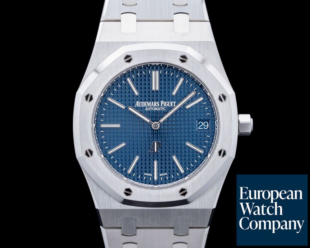 Image of Audemars Piguet 16202ST Royal Oak Jumbo SS Blue Dial UNWORN