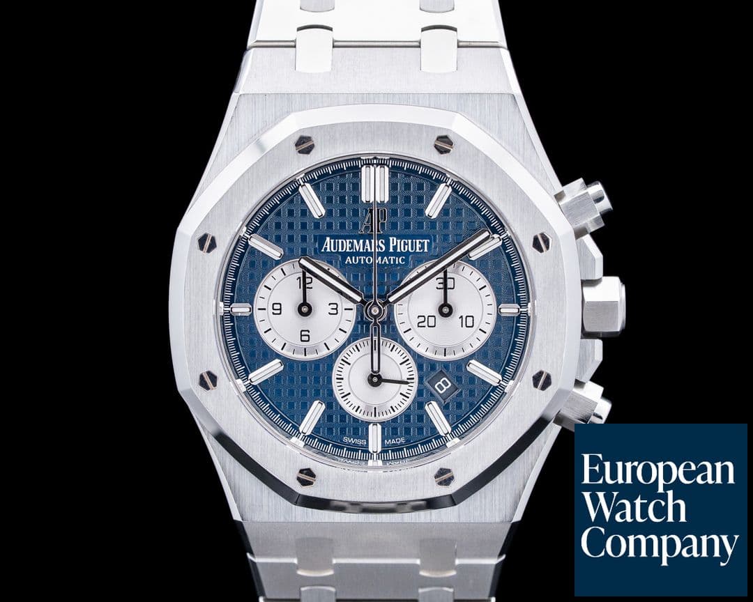 Image of Audemars Piguet 26331ST Royal Oak Chronograph SS Blue Grande Tapisserie Dial
