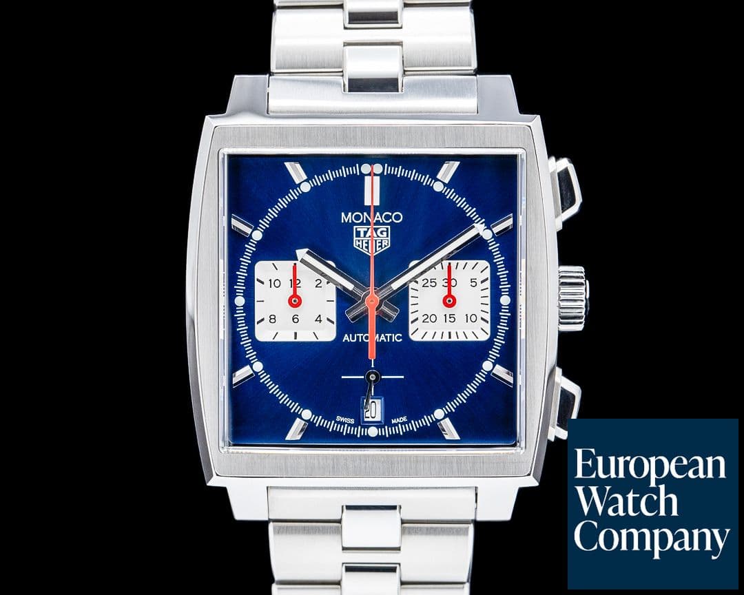 Image of TAG Heuer Monaco Chronograph SS Blue Dial