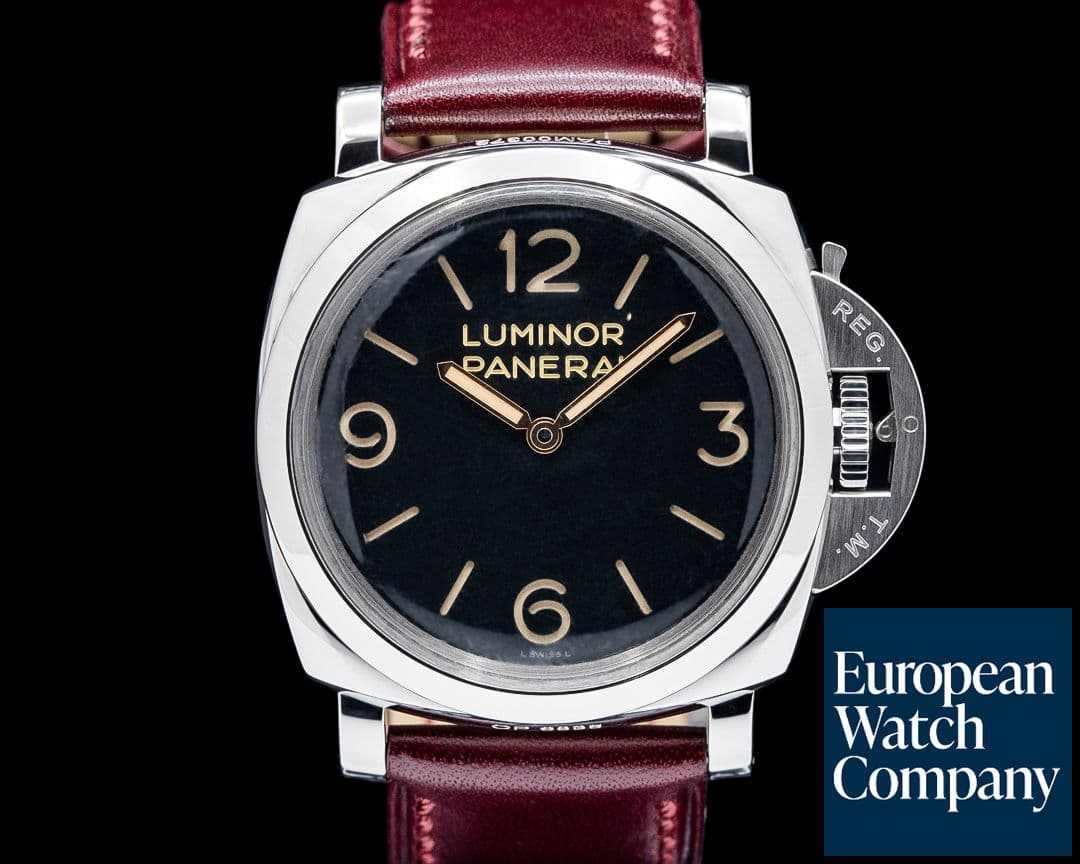 Image of Panerai PAM00372 Luminor 1950 Manual Wind SS Black Dial