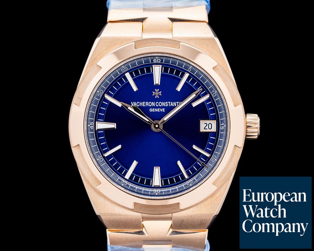 Image of Vacheron Constantin 4500V Overseas Self-Winding 18K Rose Gold Blue Dial