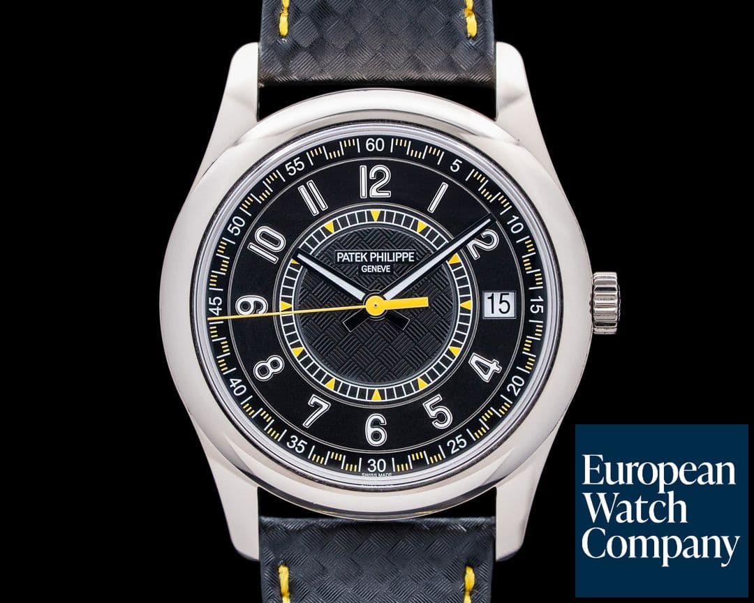 Image of Patek Philippe 6007G Calatrava 18K White Gold Ebony Black Dial