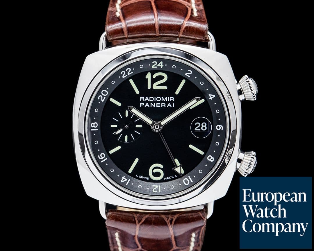Image of Panerai PAM00184 Radiomir GMT SS Black Dial