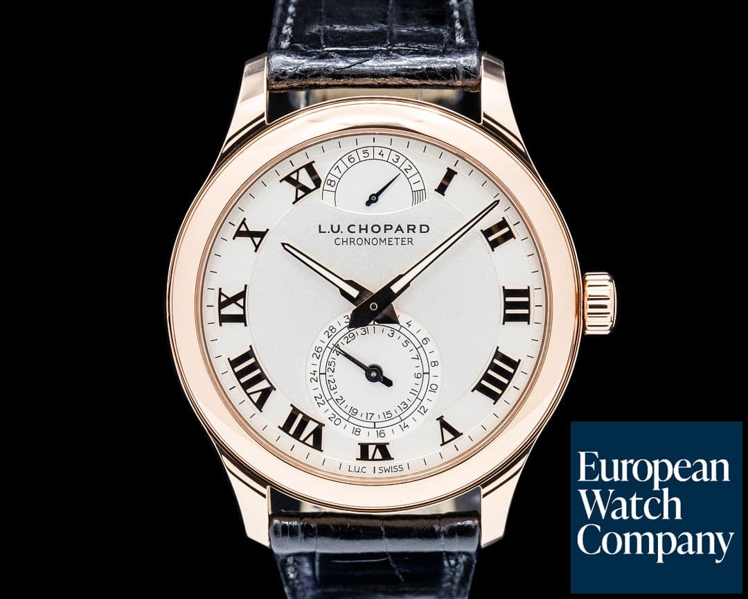 Image of Chopard 161926 L.U.C Quattro 18K Rose Gold Silver Dial