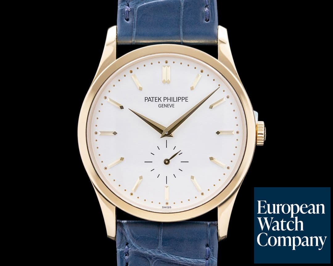 Image of Patek Philippe 5196J Calatrava Manual Wind 18K Yellow Gold Silver Dial
