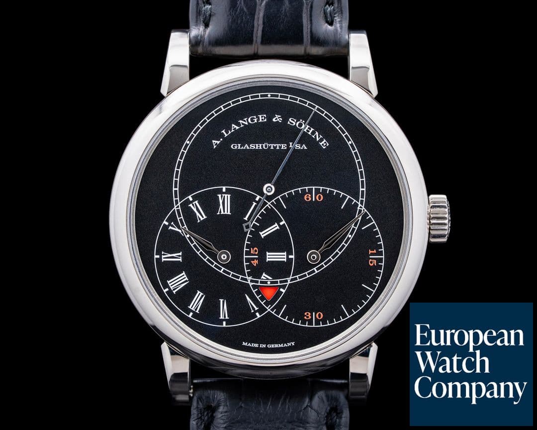 Image of A. Lange and Sohne 252.029 Richard Lange Jumping Seconds 18K White Gold Black Dial