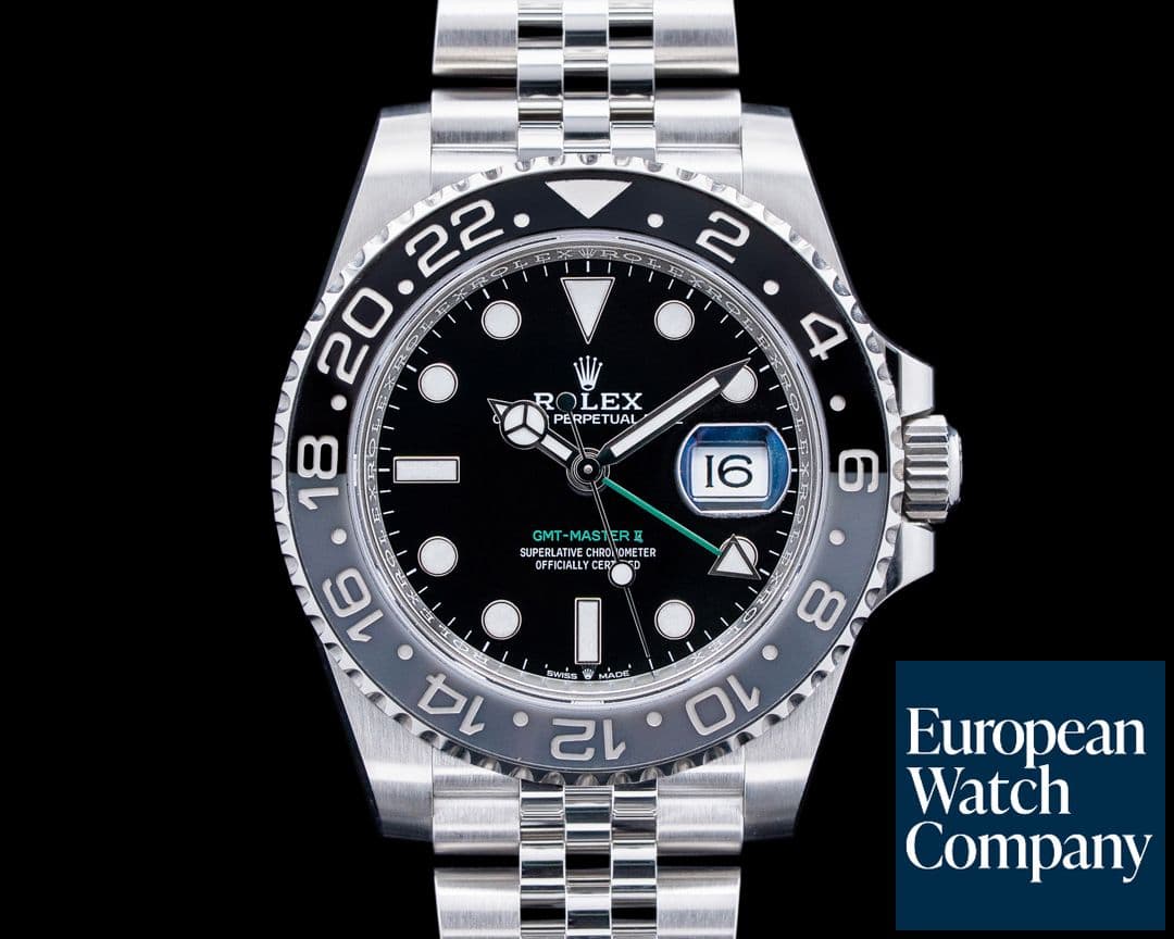 Image of Rolex 126710GRNR GMT-Master II SS Black Dial