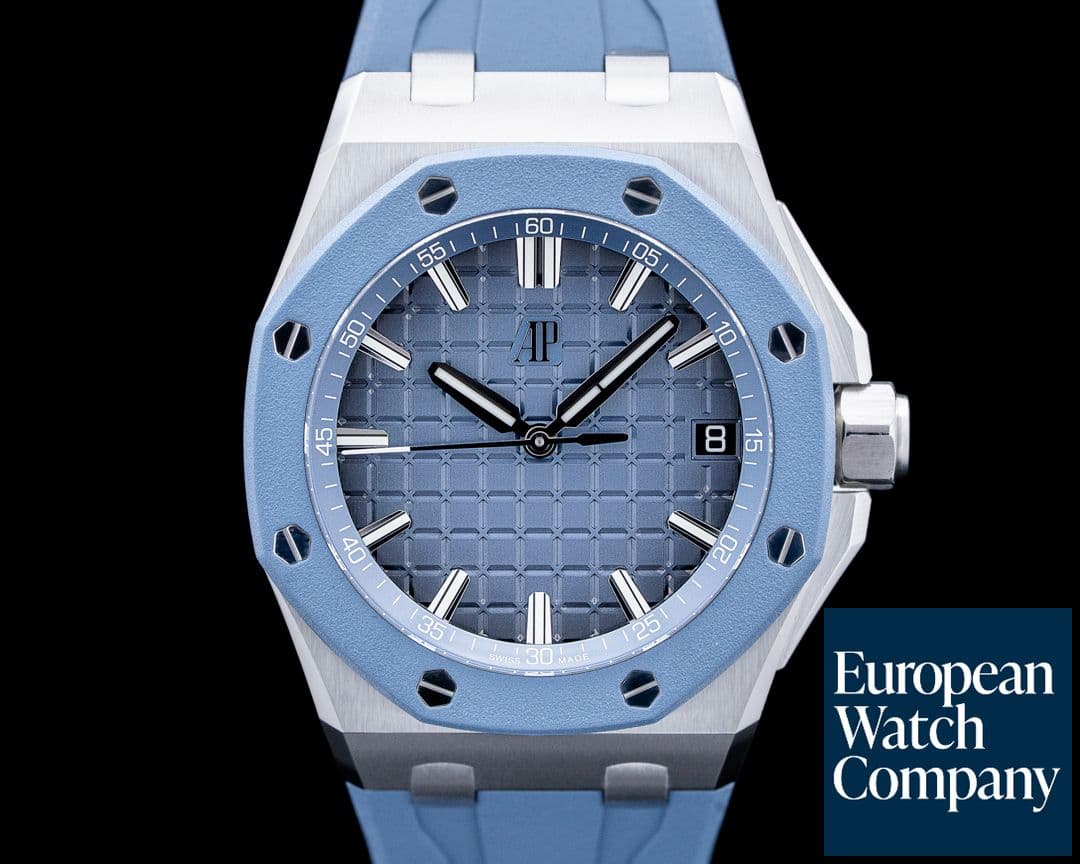 Image of Audemars Piguet 15605SK Royal Oak Offshore Selfwinding SS Blue Dial