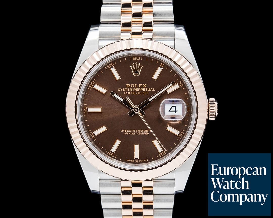 Image of Rolex 126331 Datejust 41 SS / 18K Rose Gold Chocolate Dial