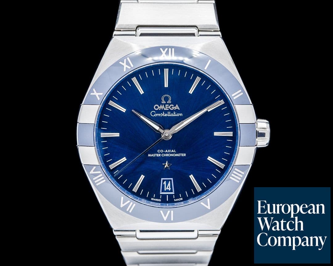Image of Omega Constellation Co Axial Master Chronometer SS Blue Dial