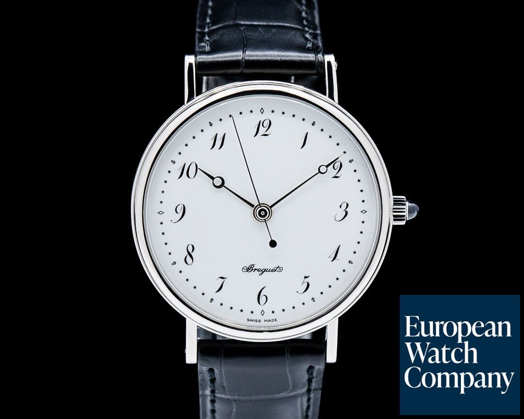 Image of Breguet 1775PT Classique Platinum White Enamel Dial LIMITED RARE