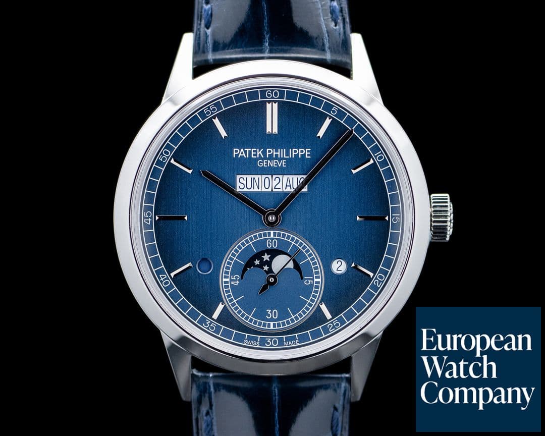 Image of Patek Philippe 5236P In-line Perpetual Calendar Platinum Blue Dial