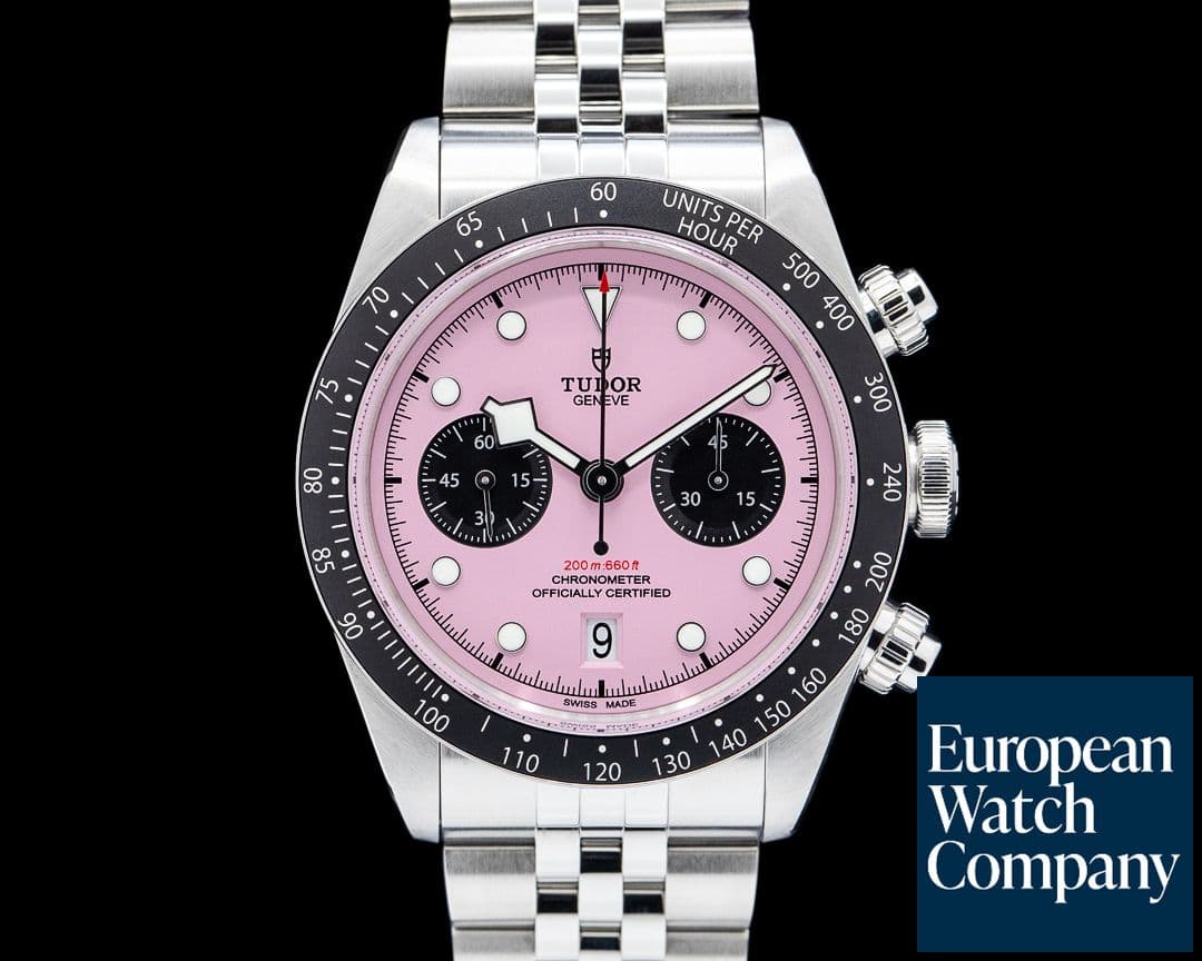 Image of Tudor 79360N Black Bay Chrono SS Pink Dial 2025