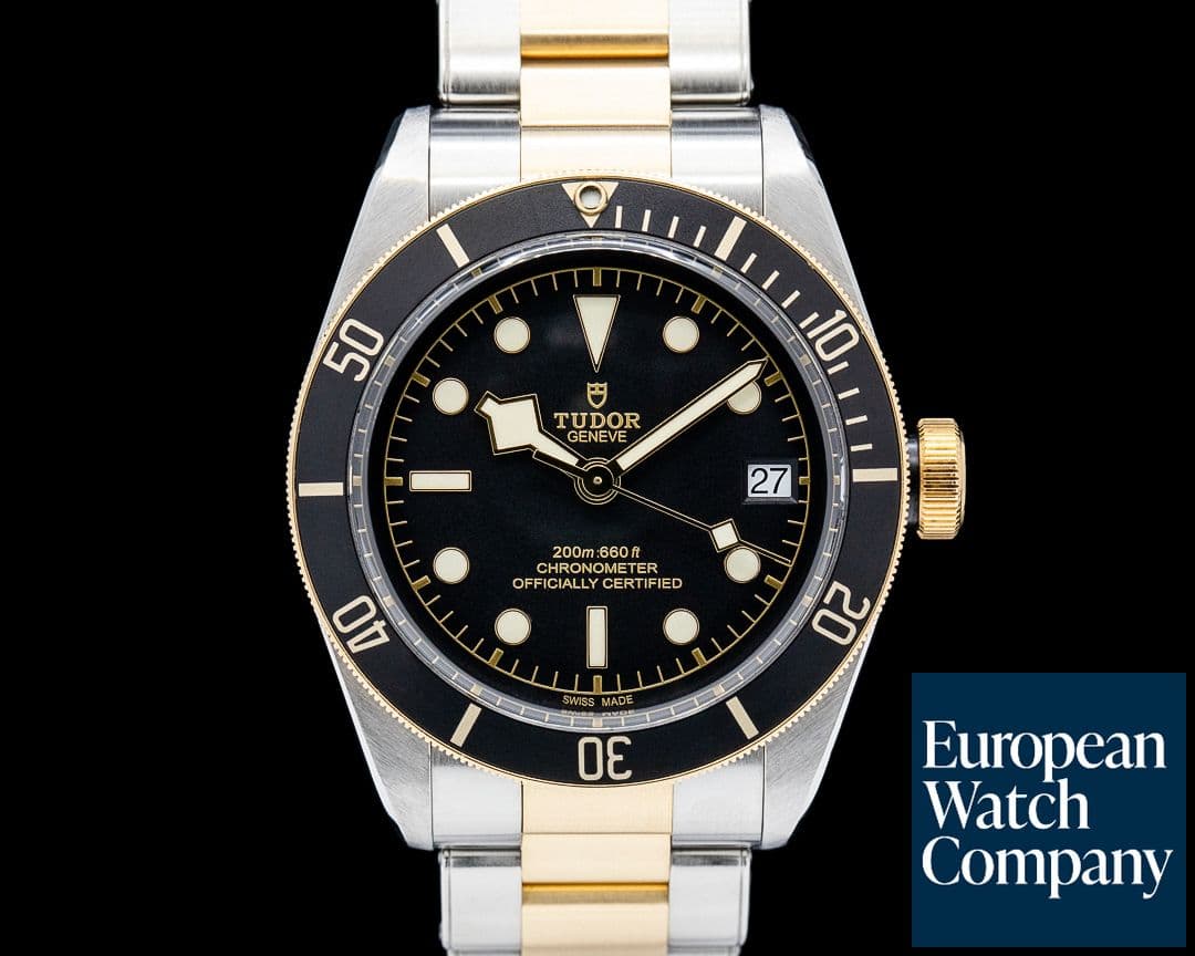 Image of Tudor 79733N Black Bay SS / 18K Yellow Gold Black Dial
