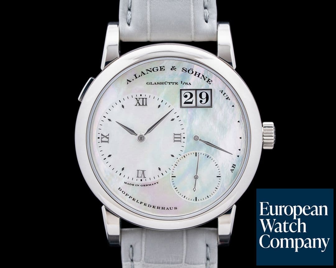 Image of A. Lange & Söhne 110.029 Lange 1 Soiree 18K White Gold Mother of Pearl Dial
