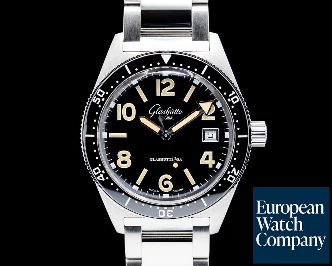 Image of Glashutte Original SeaQ SS Black Dial