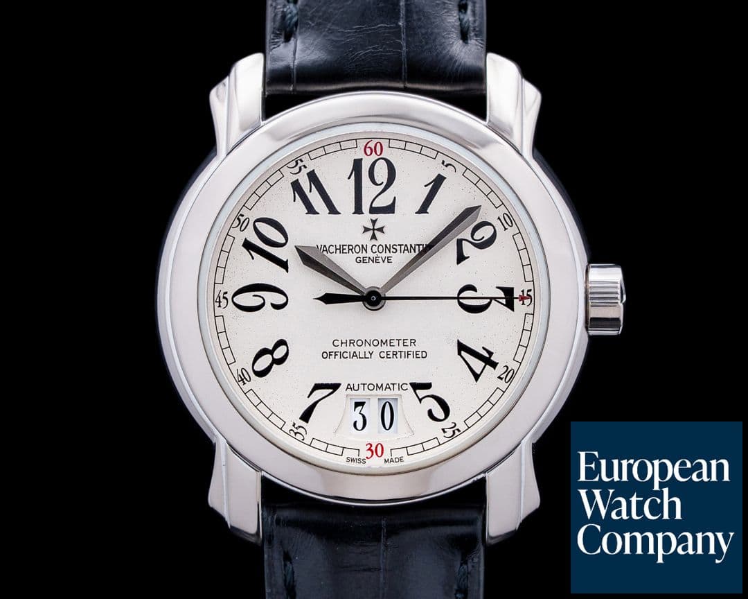 Image of Vacheron Constantin 42015 Malte Large 18K White Gold Ivory Dial