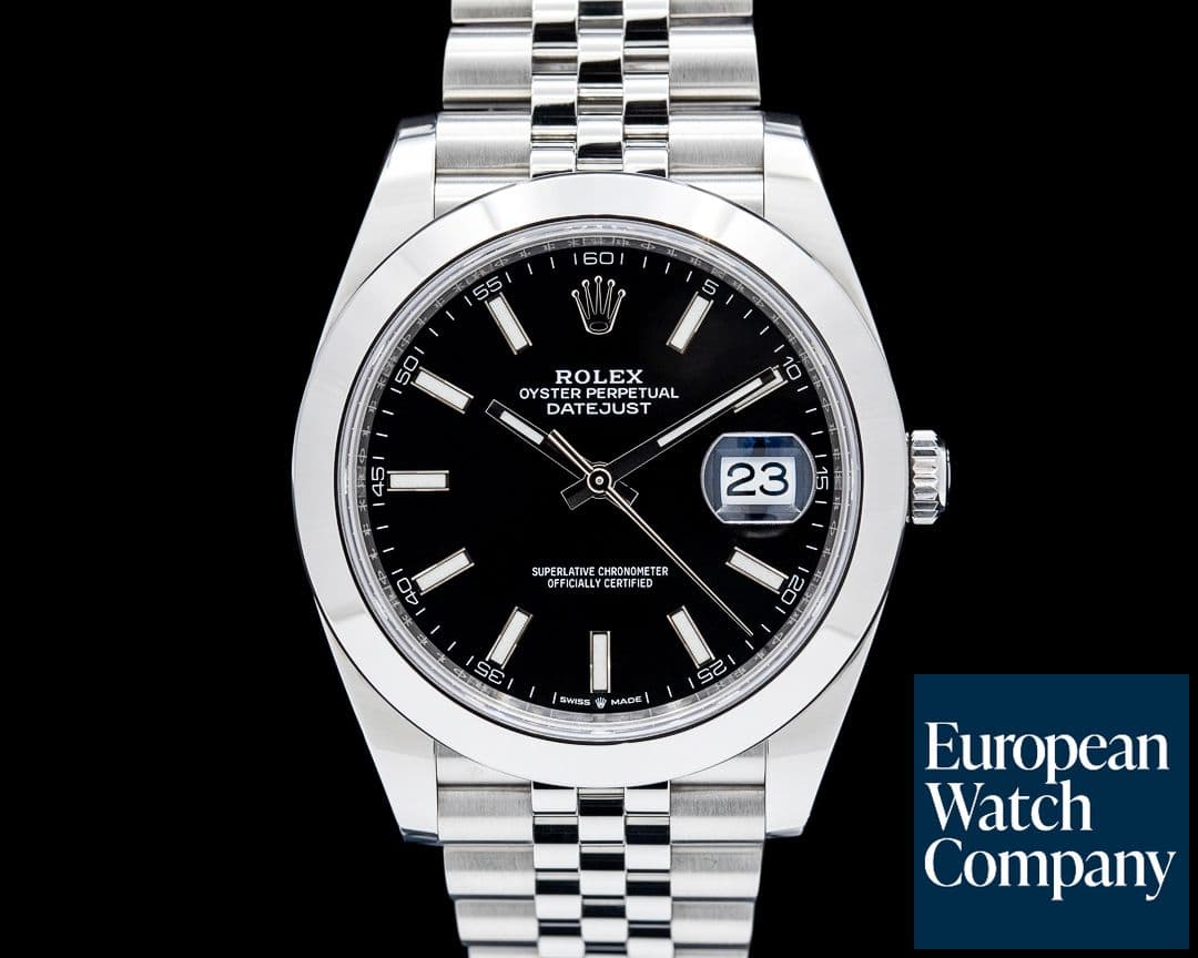 Image of Rolex 126300 Datejust 41 SS Black Dial