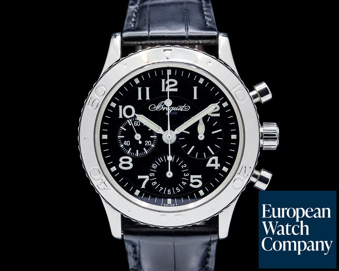 Image of Breguet 3800ST Type XX Aeronavale SS Black Dial