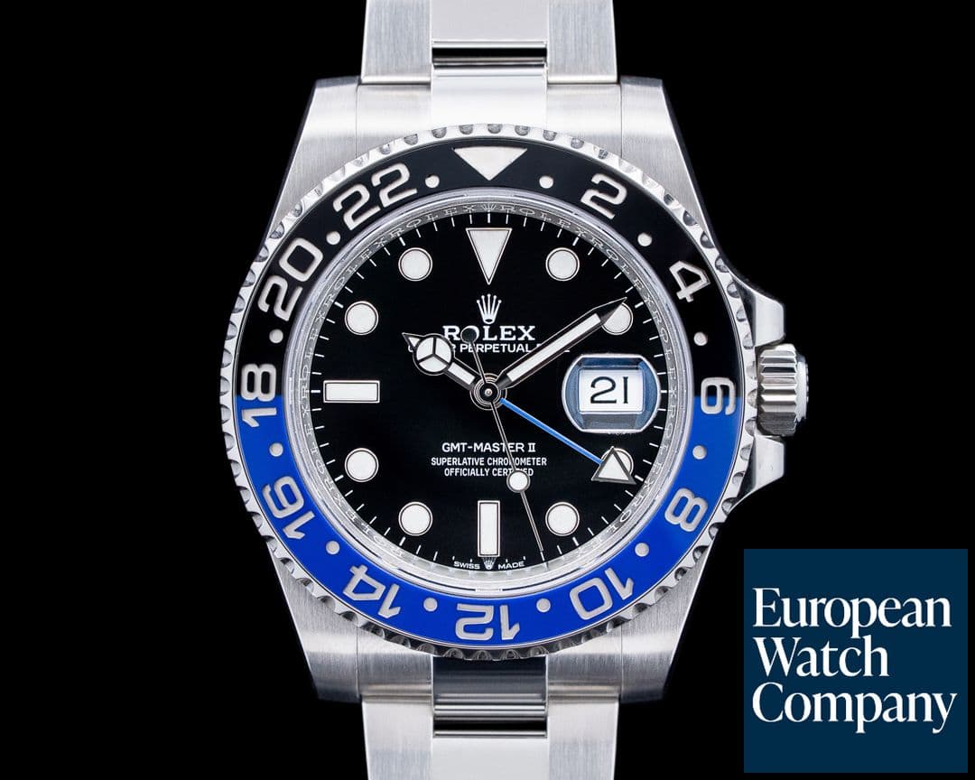 Image of Rolex 126710BLNR GMT-Master II "Batman" SS Black Dial
