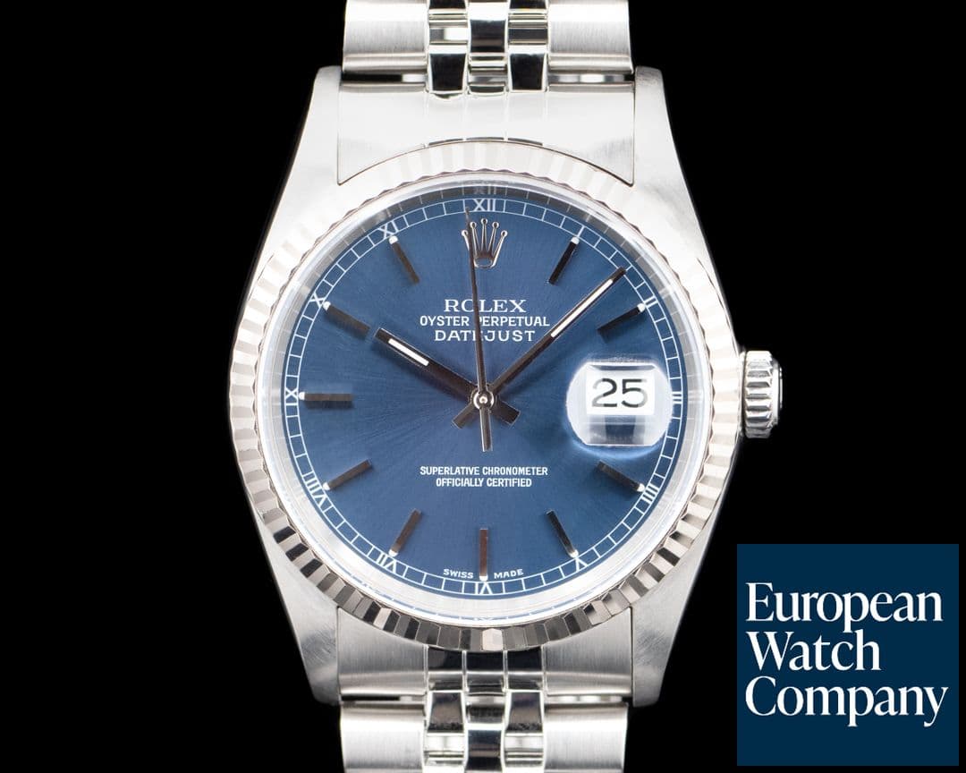 Image of Rolex 16234 Datejust SS Blue Dial Circa. 2000