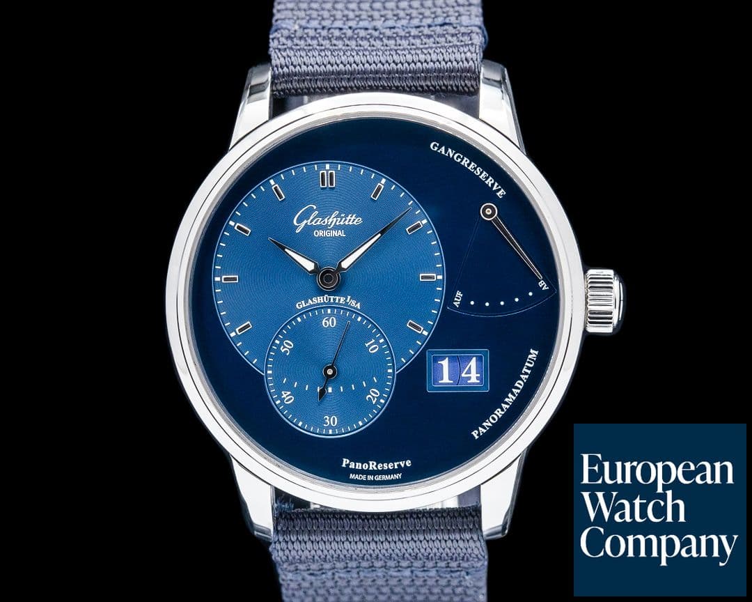 Image of Glashutte Original PanoReserve SS Radiant Blue Dial
