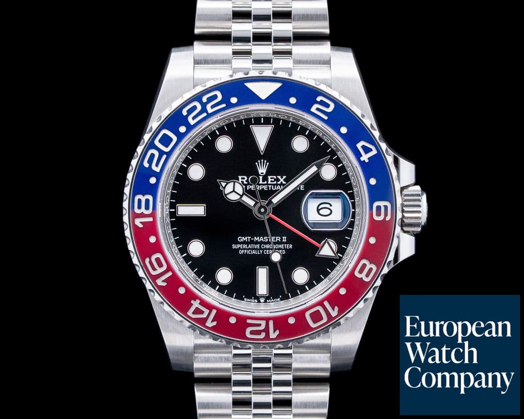 Image of Rolex 126710BLRO GMT-Master II "Pepsi" Jubilee SS Black Dial