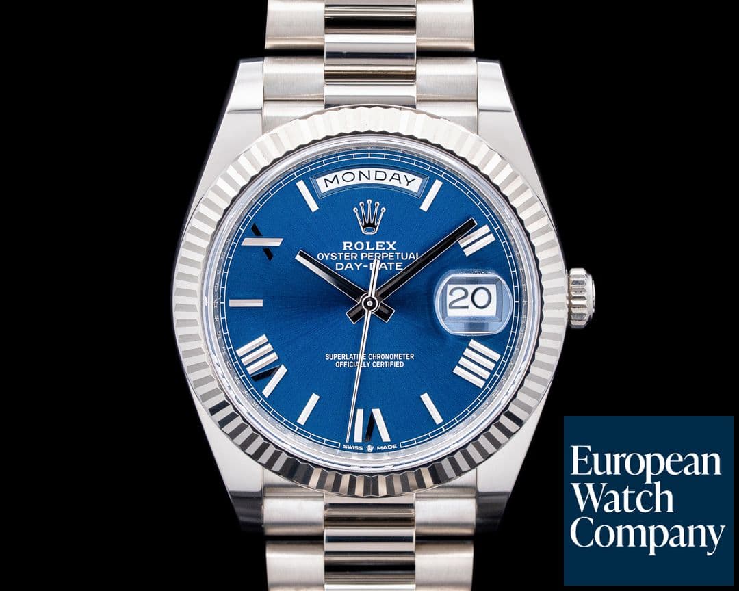 Image of Rolex 228239 Day-Date 40 18K White Gold Blue Roman Dial 2025