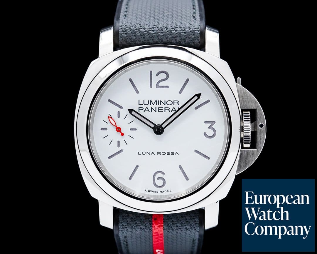 Image of Panerai PAM01342 Luminor Luna Rossa Steel White Dial LIMITED