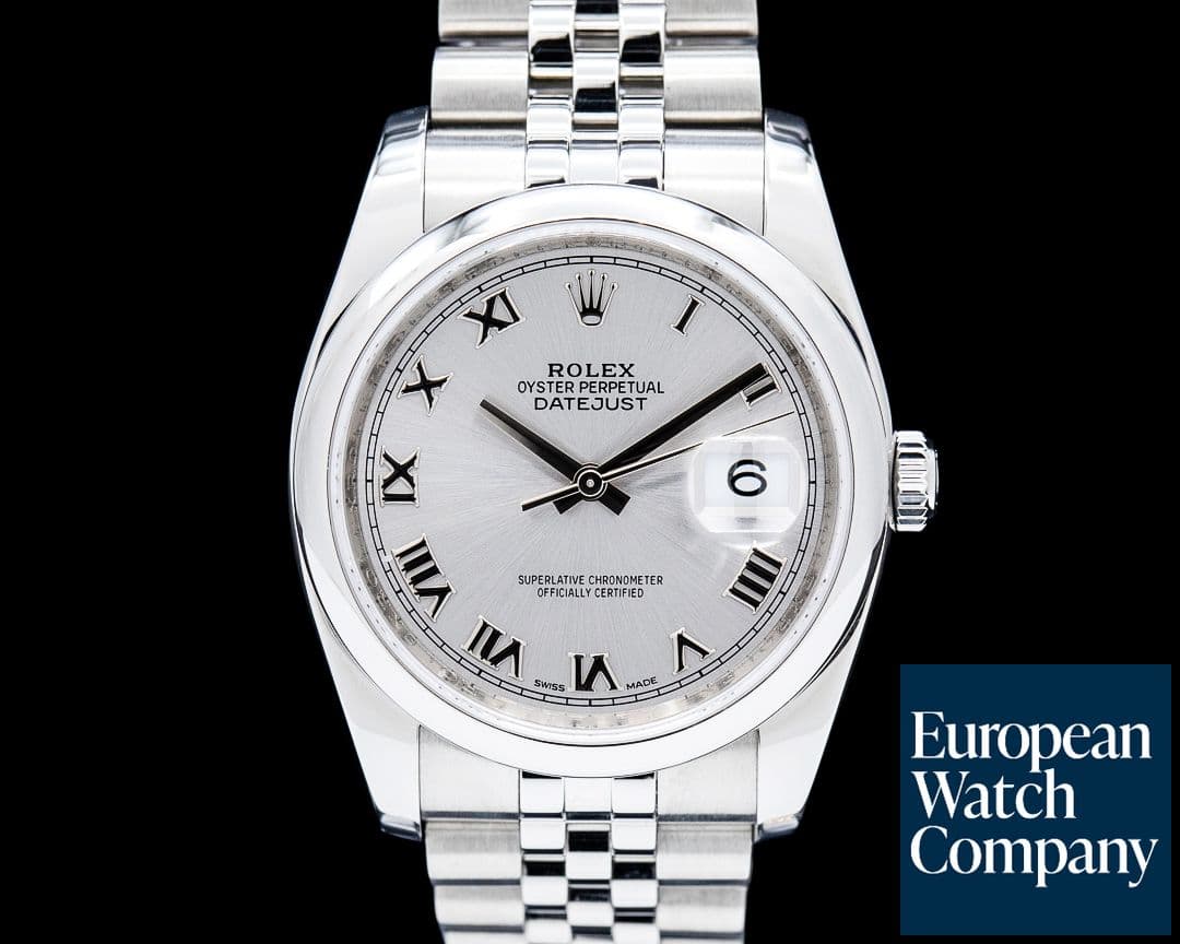 Image of Rolex 116200 Datejust SS Silver Roman Dial
