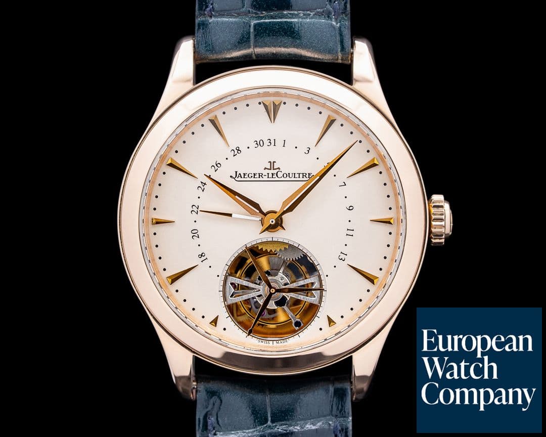 Image of Jaeger LeCoultre Q1652410 Master Date Tourbillon 18K Rose Gold Beige Dial