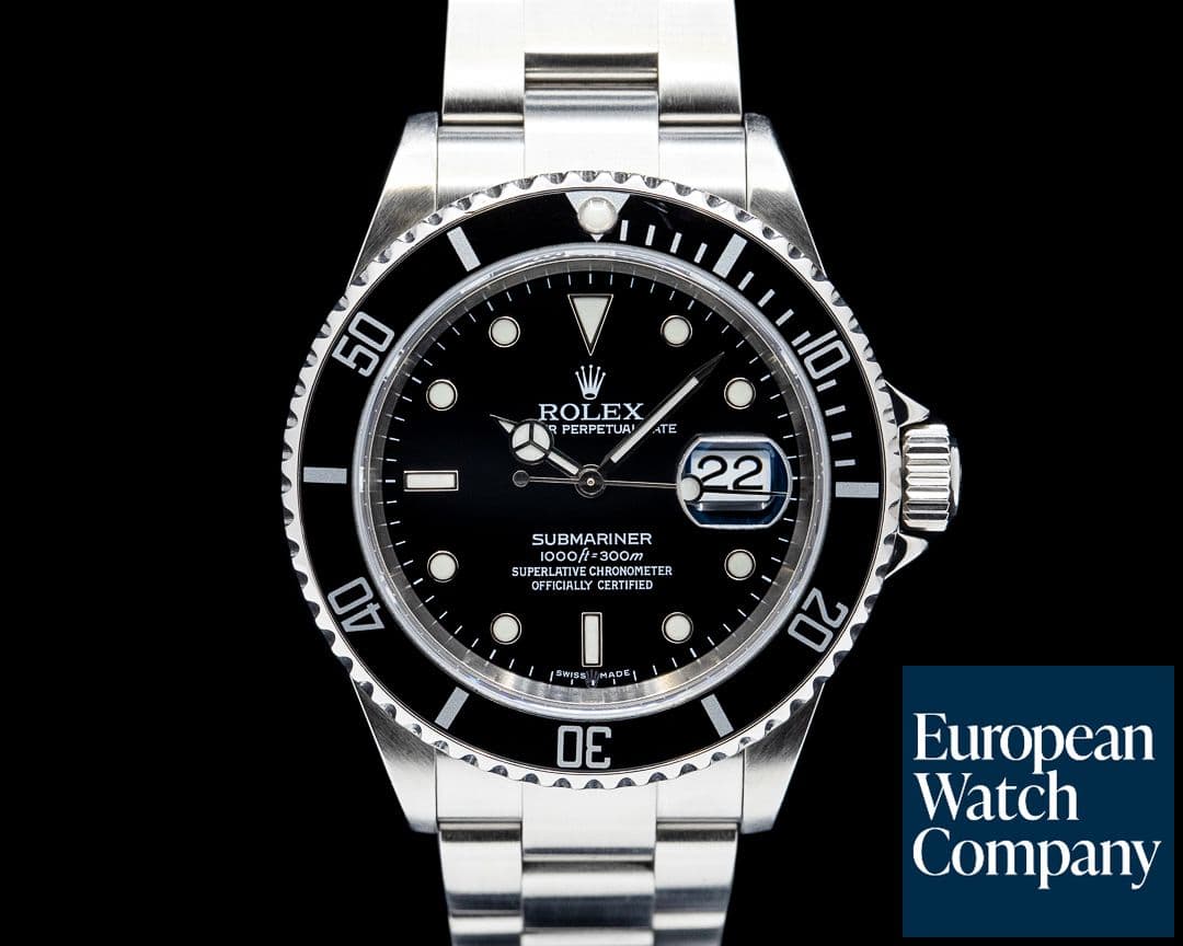 Image of Rolex 16610 Submariner SS Black Dial
