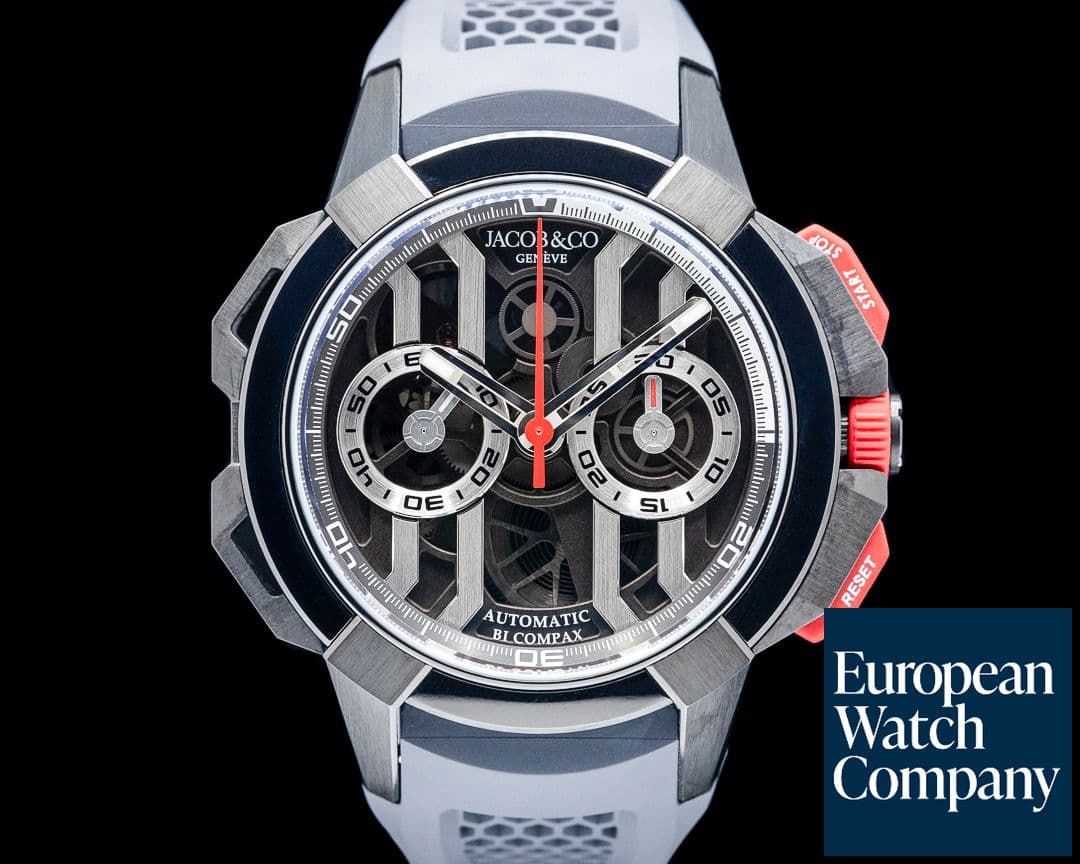Image of Jacob & Co. EC400.22.AB.AA.A Epic X Chrono Titanium Skeleton Dial LIMITED