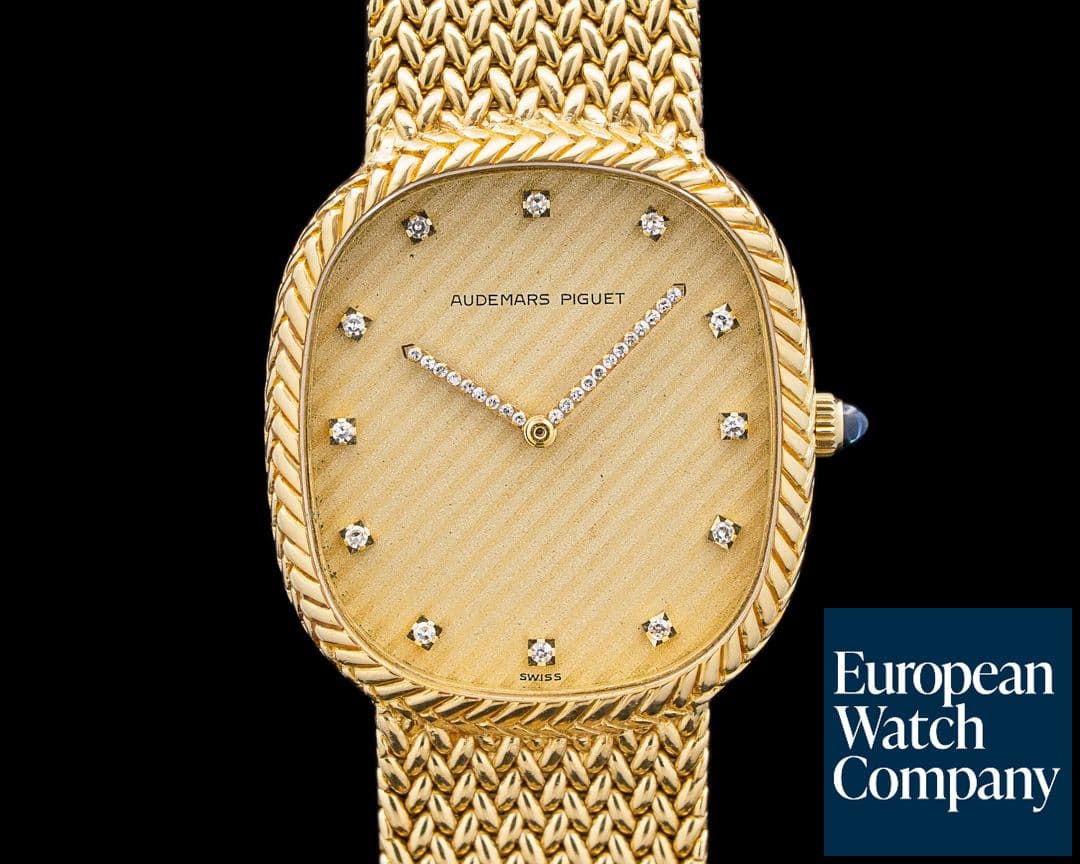 Image of Audemars Piguet 4109/469 Vintage "Ellipse"  18K YG Gold Diamond Dial