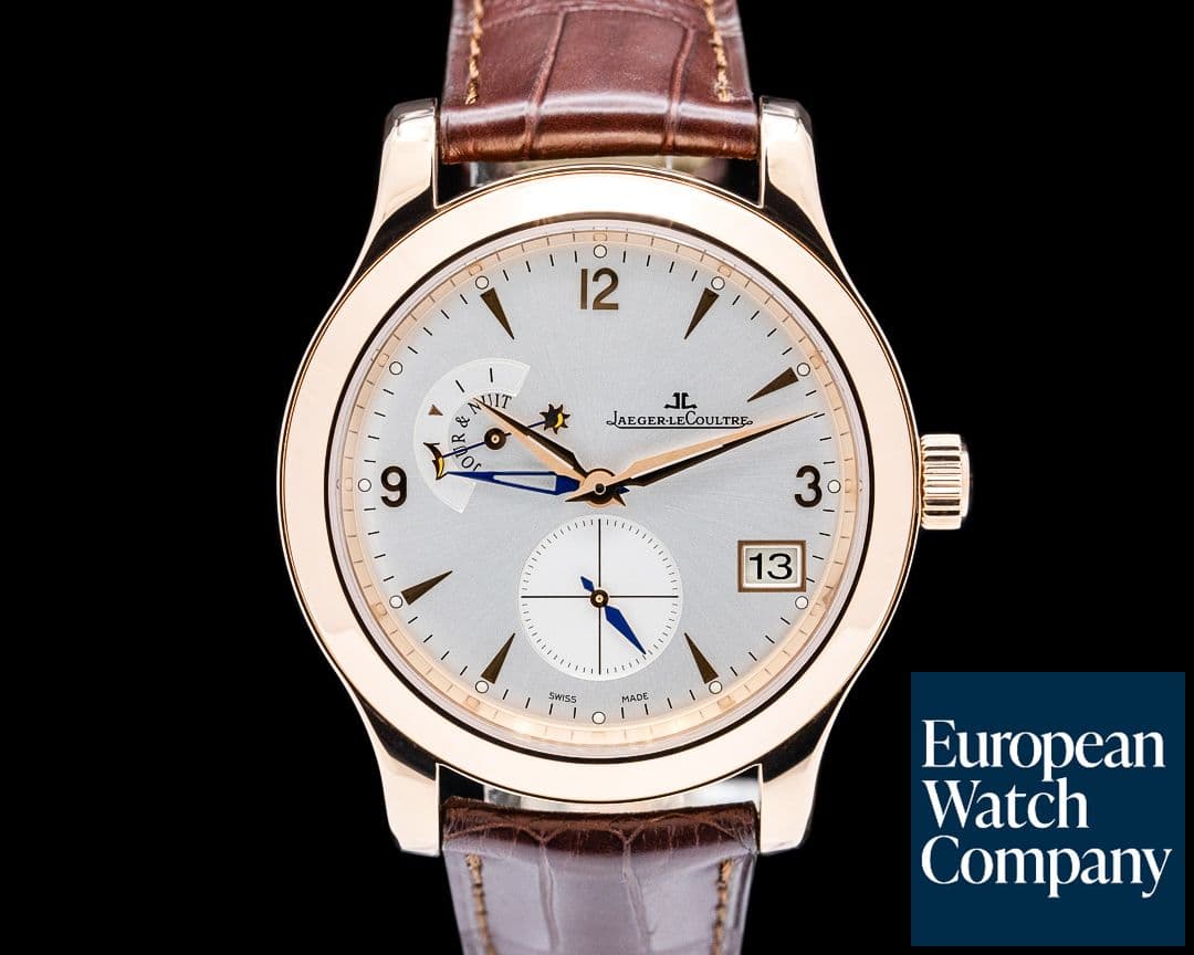 Image of Jaeger-LeCoultre Q1622420 Master Hometime 18K Rose Gold Silver Dial