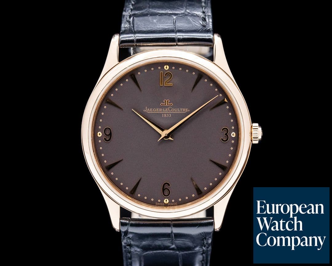Image of Jaeger LeCoultre 172.2.79.S Master Ultra Thin 18K Rose Gold Gray Dial