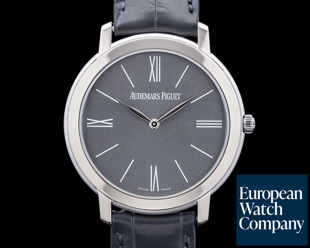 Image of Audemars Piguet 15093BC Jules Audemars Extra-Thin 18K White Gold Grey Dial