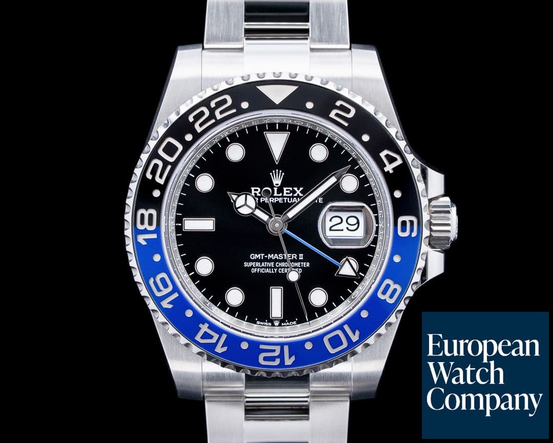 Image of Rolex 126710BLNR GMT-Master II "Batman" SS Black Dial