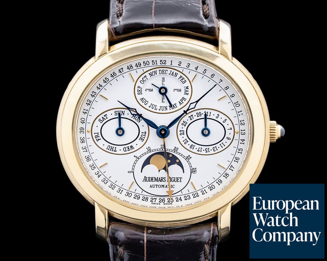 Image of Audemars Piguet 25777BA Millenary Perpetual Calendar 18K Yellow Gold White Dial