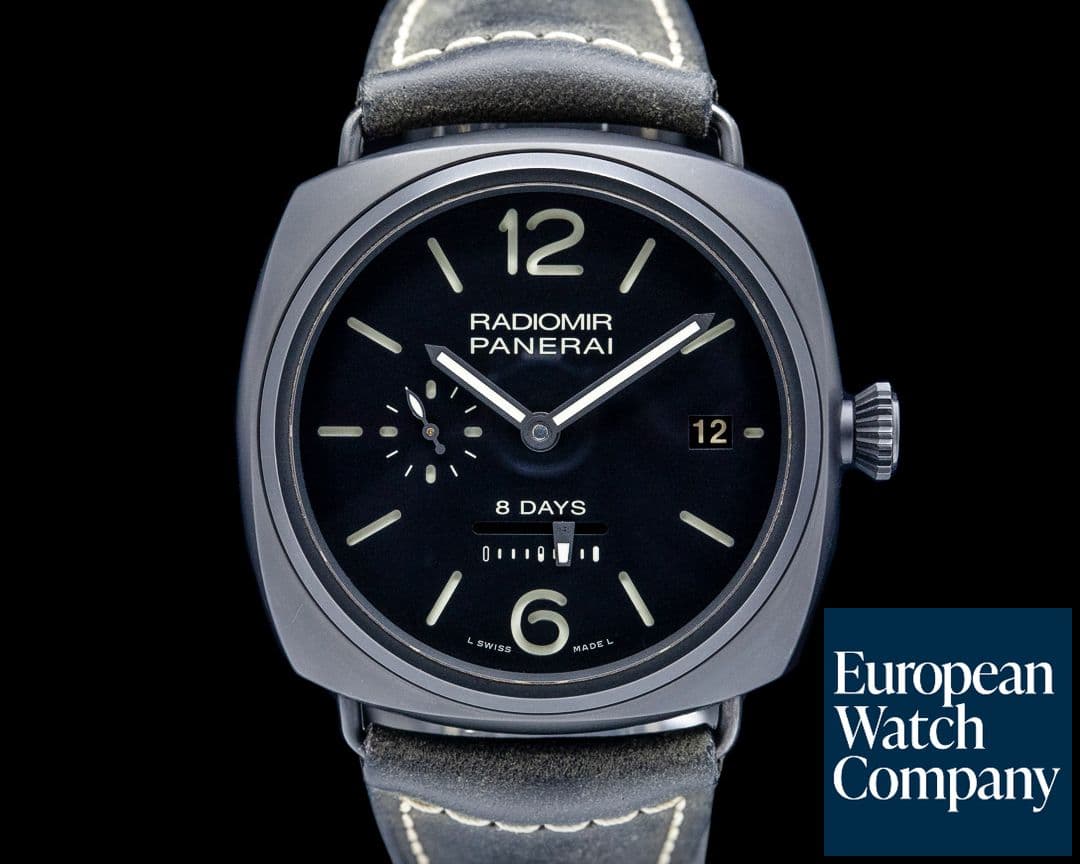 Image of Panerai PAM00384 Radiomir 8 Days Ceramica Black Dial LIMITED