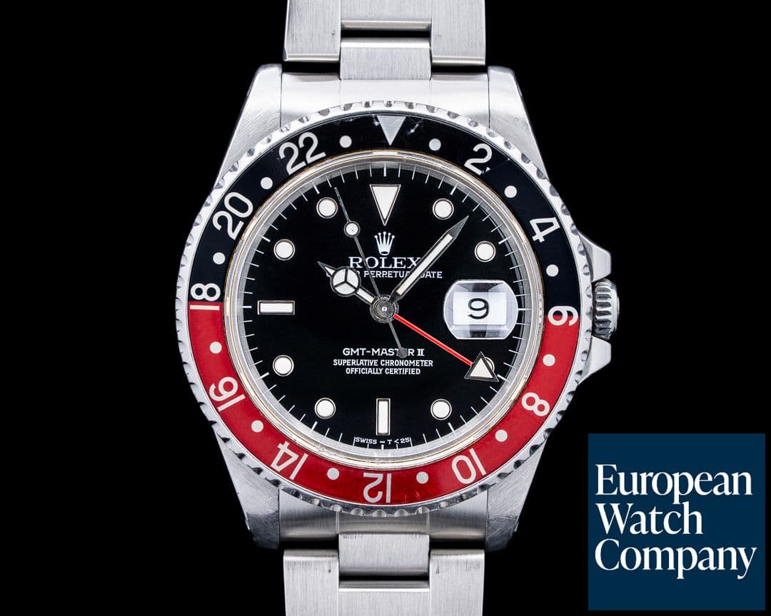 Image of Rolex 16710A GMT-Master II "Coke" SS Black Dial Circa. 1989