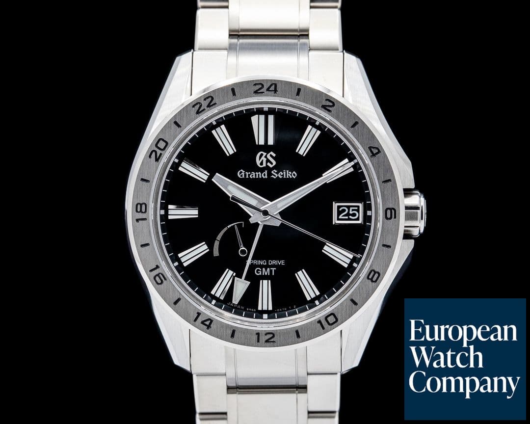 Image of Grand Seiko SBGE283G Spring Drive GMT High-Intensity Titanium Black Dial