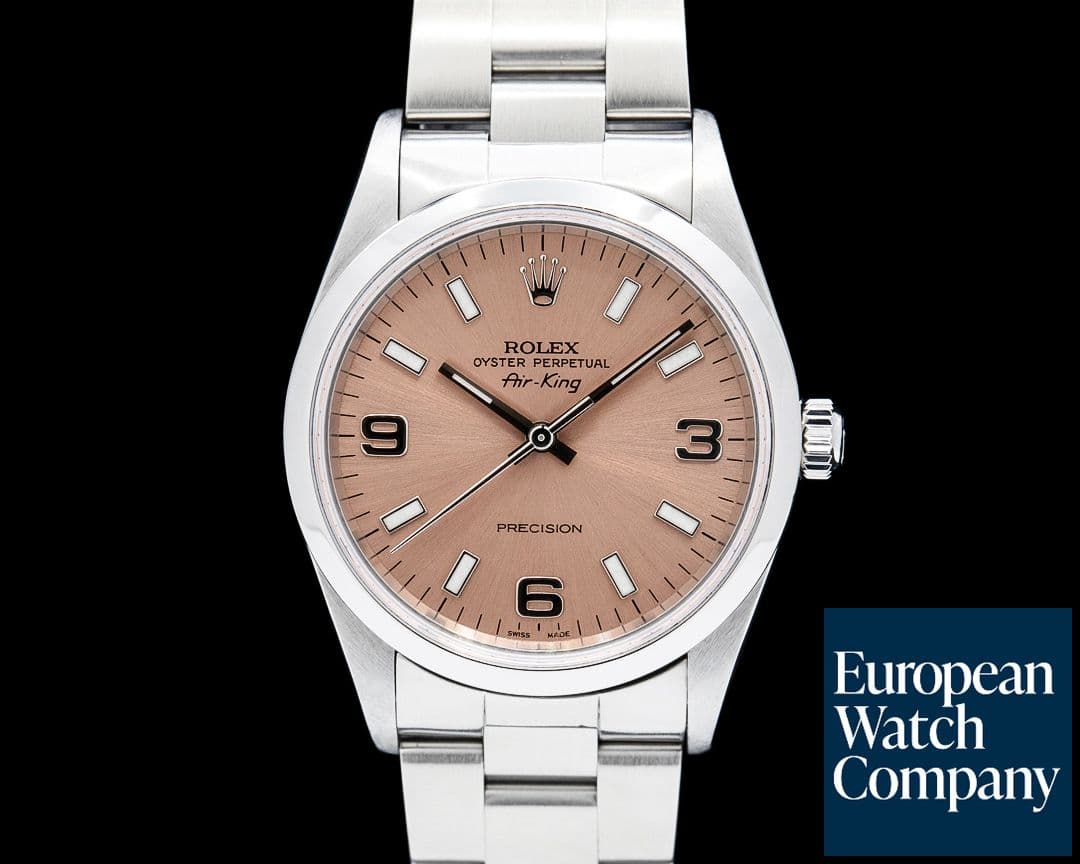Image of Rolex 14000 Air King SS Salmon Dial Circa. 1999