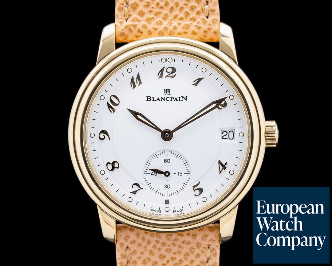Image of Blancpain 1161-1418-55 Villeret Automatic 18K Yellow Gold White Dial