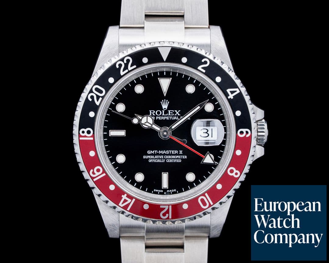 Image of Rolex 16710 GMT-Master II Coke Bezel SS Black Dial Circa. 2005 SHARP