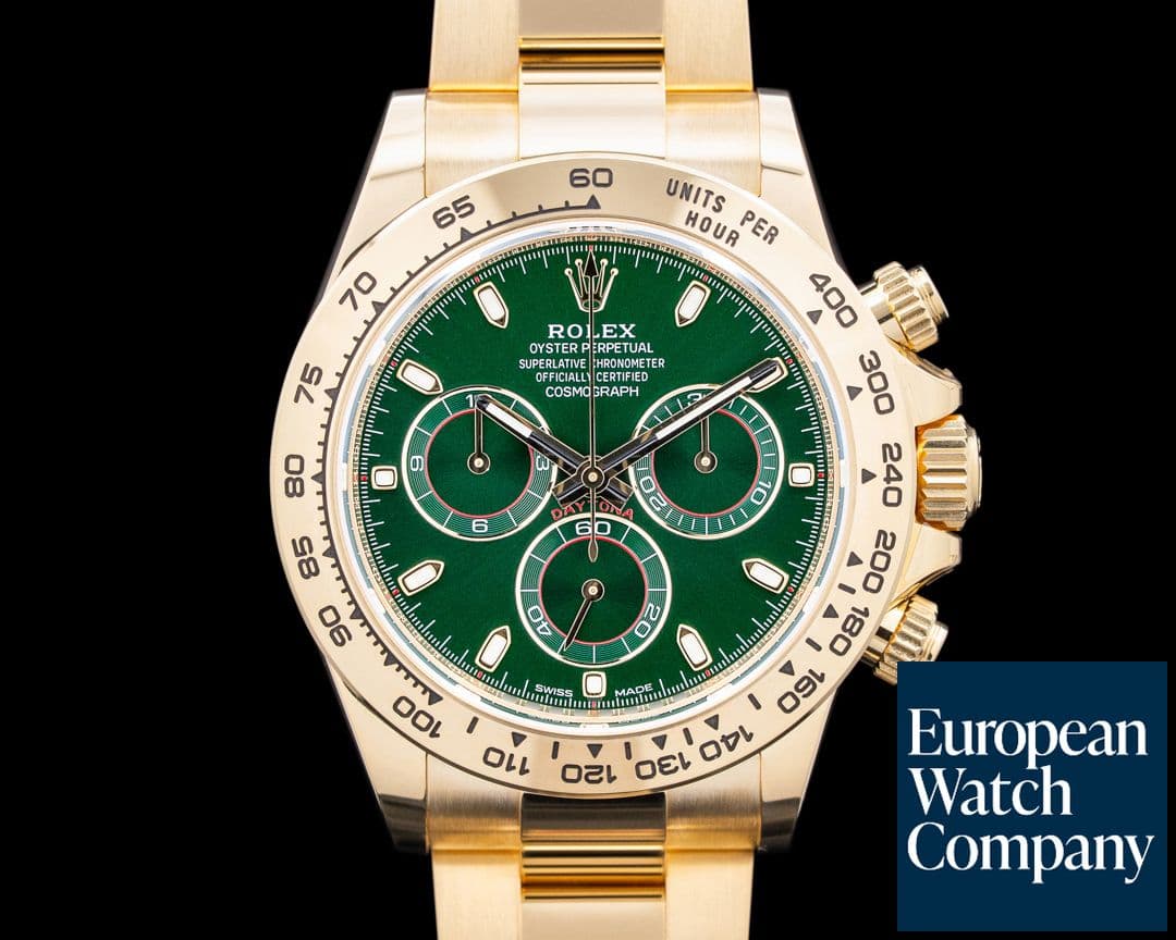 Image of Rolex 116508 Daytona "John Mayer" 18K Yellow Gold Green Dial