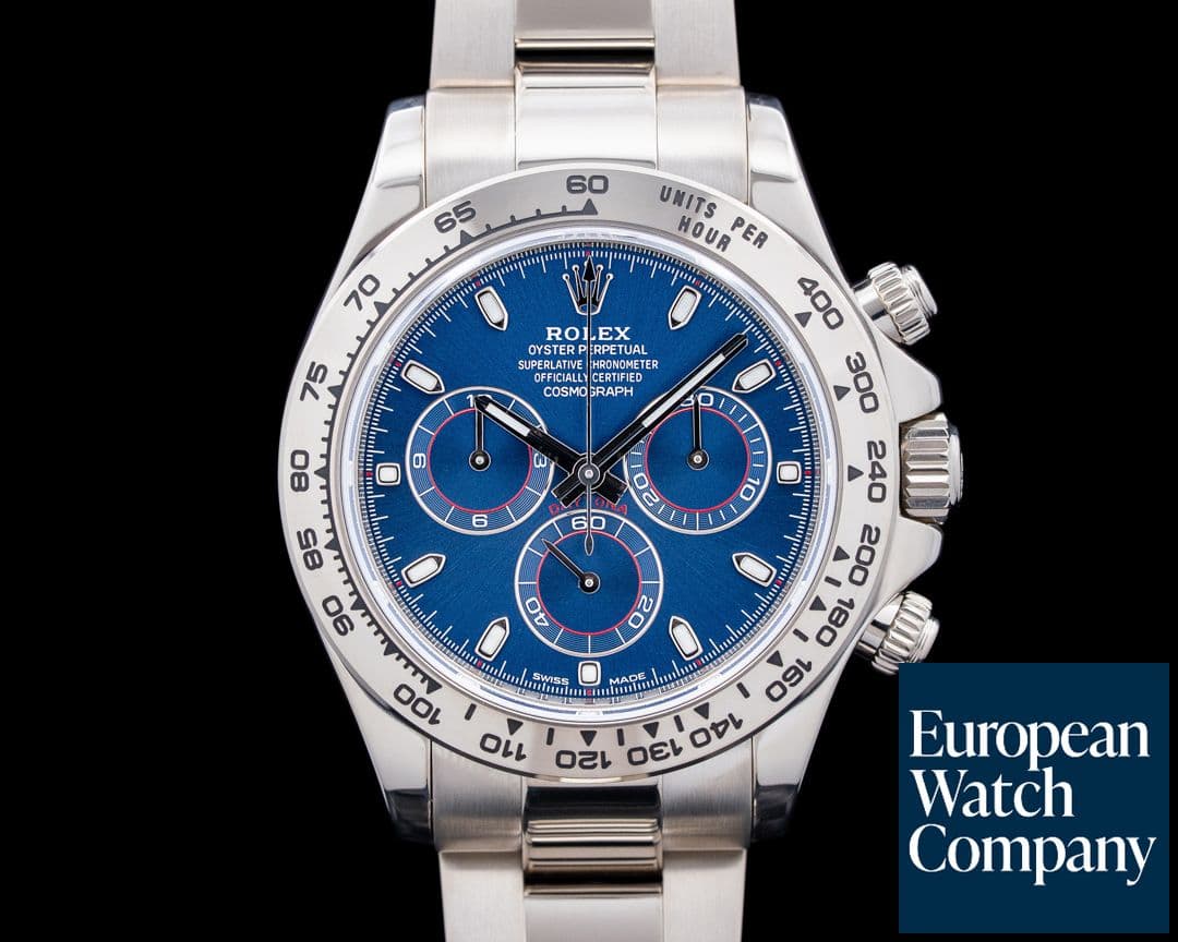 Image of Rolex 116509 Daytona 18K White Gold Blue Dial