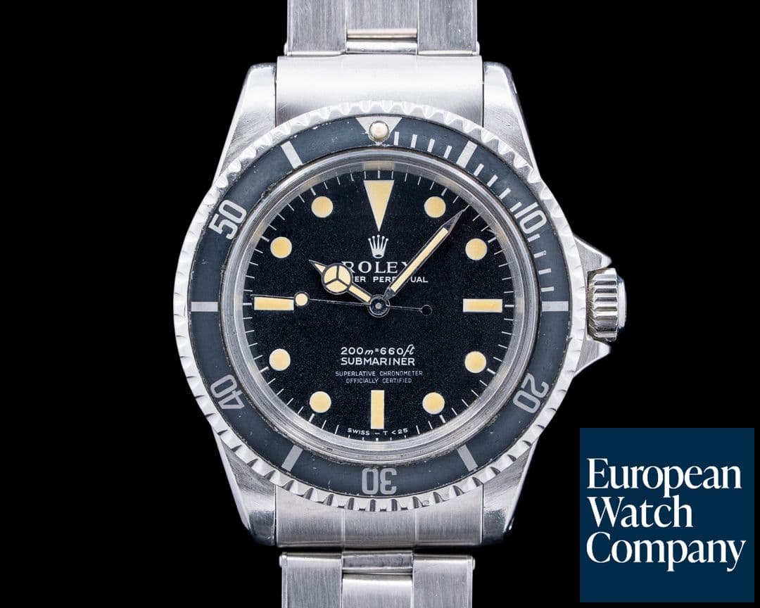 Image of Rolex 5512 Submariner SS Matte Black Dial Circa. 1967