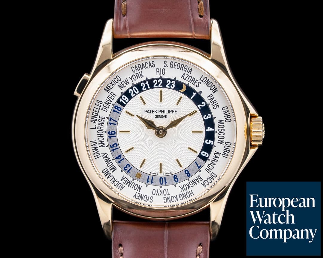 Image of Patek Philippe 5110J World Time 18K Yellow Gold Silver Dial